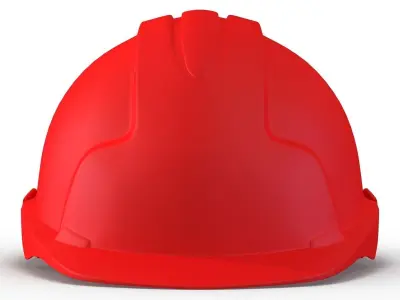 Safety Helmet Red 3D model