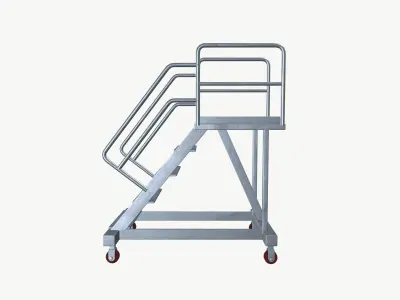 Platform Ladder Low-poly 3D model