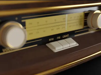 Old Radio 3d Model 3D model purchase