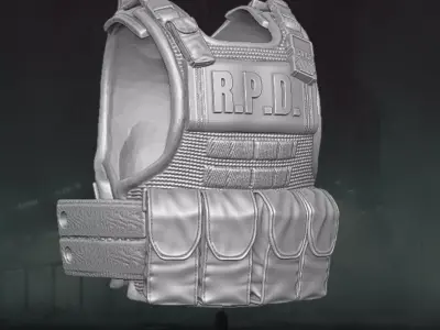 Resident Evil Fan Art Vest 3D printable File For Action Figures 3D print model