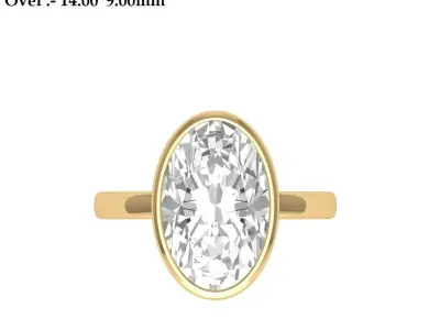 Wedding Ovel Ring  Free 3D print model