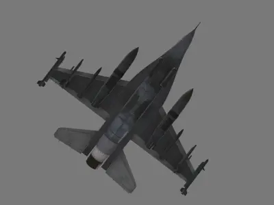 fighter jet  Low-poly 3D model purchase