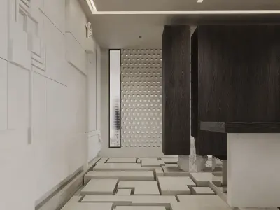  Office interior scene 15 3D model