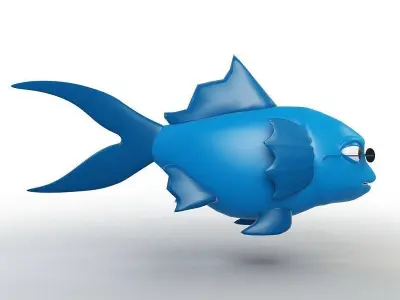 Cartoon Fish 3D model