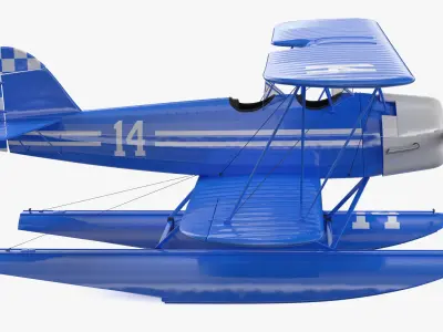 Vintage Seaplane 3D model