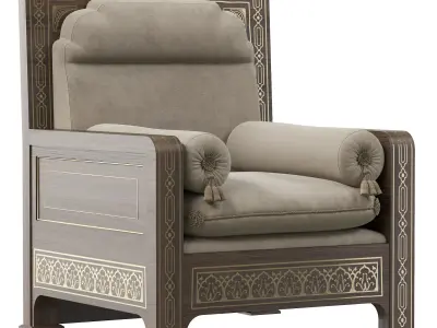Armchair from arabic 3D model