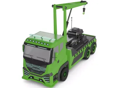tow truck 3D model by ivanor-3dgomes from CGTrader