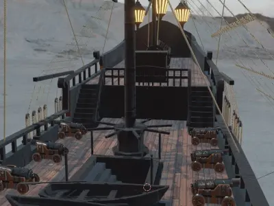 BLACK PEARL SHIP  3D model