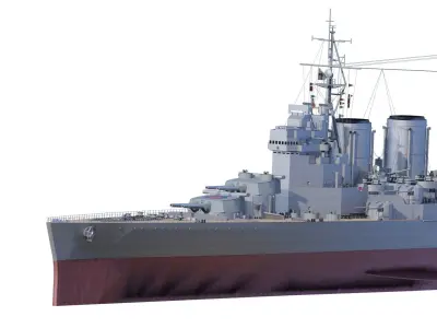 HMS HOOD 1944 3D model