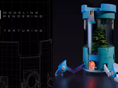 Robot Potbot 3D model