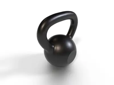 Kettle Bell 12Kg Low-poly 3D model