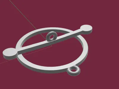 Fasten parts for bracelet or pendant  3D print model