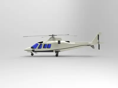 Helicopter AW109 3D model