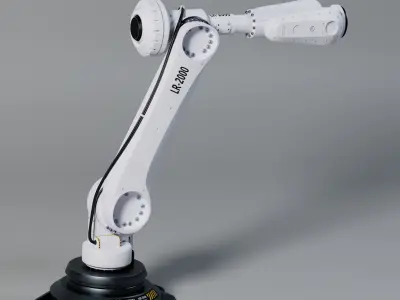 Industrial Robot Low Poly Low-poly 3D model