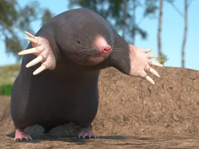 Mole Animal 3D model