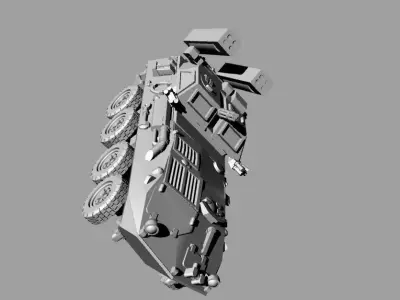 LAV-AD Military vehicle for microminiaturize model 3D model