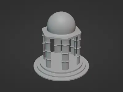 Gazebo  Low-poly 3D model