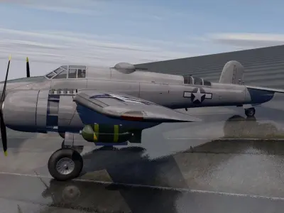 Beechcraft XA-38 Grizzly 3D model
