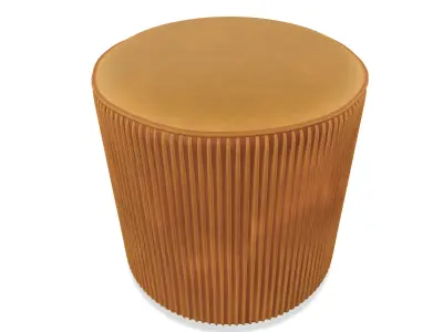 Stool - Orange Low-poly 3D model