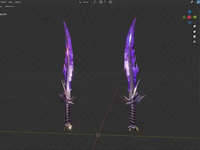 Fantasy Knife 2  Low-poly 3D model