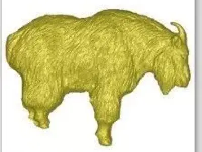 goat 3d hollowed model 3D model