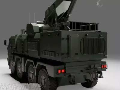 Low Poly Military ARV Low-poly 3D model