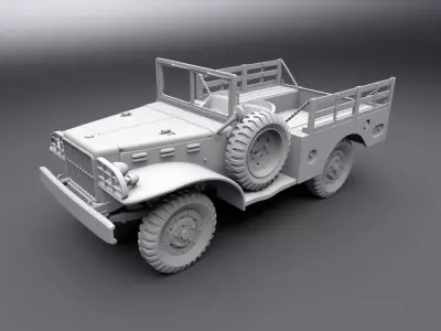 Wc51 1942 Scale model 3D print model
