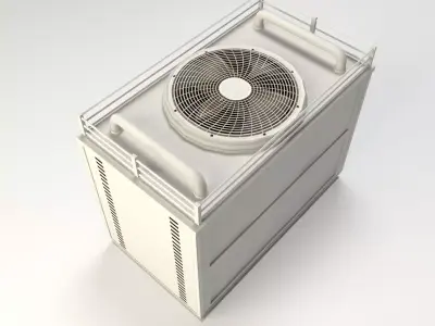 Air Conditioner Low Poly Low-poly 3D model
