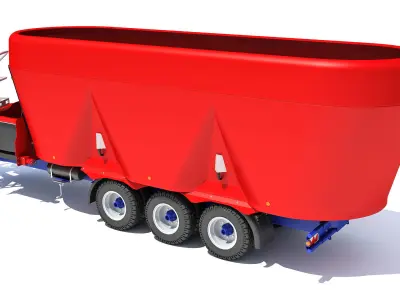 Trailed Feed Mixer 3D model