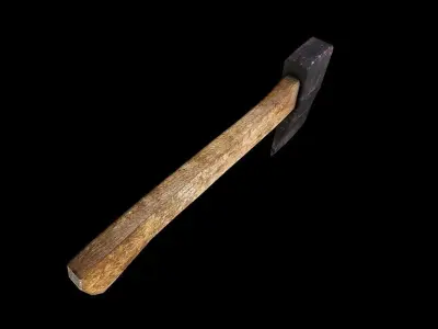 Old Axe V1 Low-poly 3D model