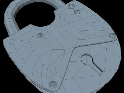 Lock Middle SM 3D model