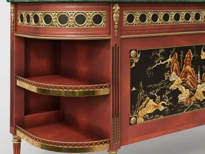 Taillardat 4 chest of drawers set 3D model