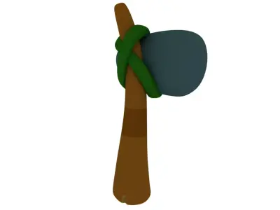 Stone age hammer 3D model