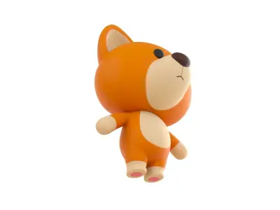 Character016 Dog 3D model