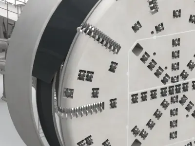Tunnel Boring Machine TBM 3D model
