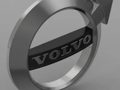 volvo logo 3D model