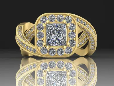 Classic ring 3D print model