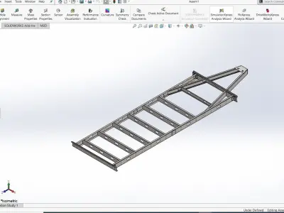 Caravan chassis 3D model