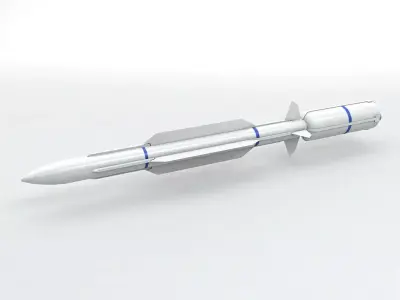 RIM 161 Standard Missile 3 Low-poly 3D model