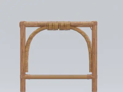 handmade weaved chair 3D model