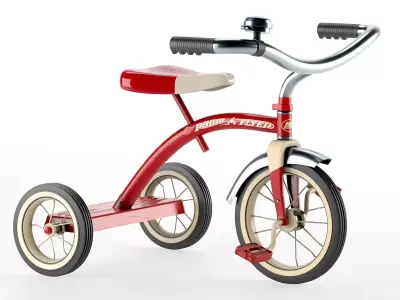 Radio Flyer Classic Red 10 tricycle 3D model