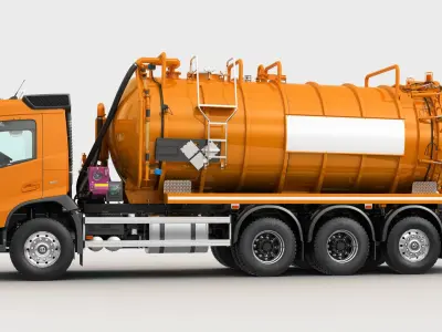 VOLVO FMX 8X4 Vacuum Truck 3D model purchase