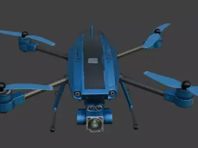 Drone animation 3D model