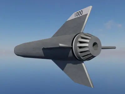Military Missile 3D model buy