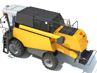 Combine Harvester 3D model 19