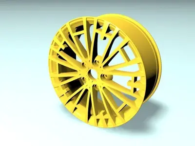 aluminium rim 3D model