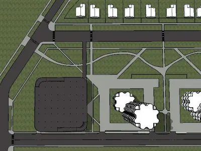 Sketchup Parking building PP2 3D model