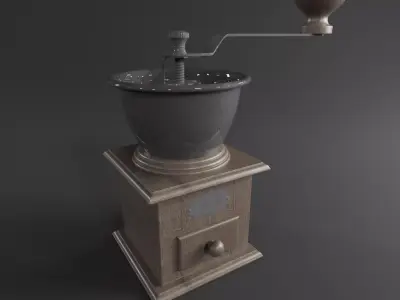 Classic Coffee Grinder Free 3D model