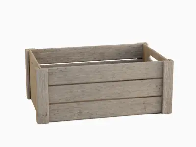 Wooden Crate Set B  3D model