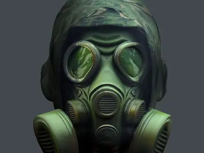 Helmet 3d model military combat Military Low-poly Low-poly 3D model buy